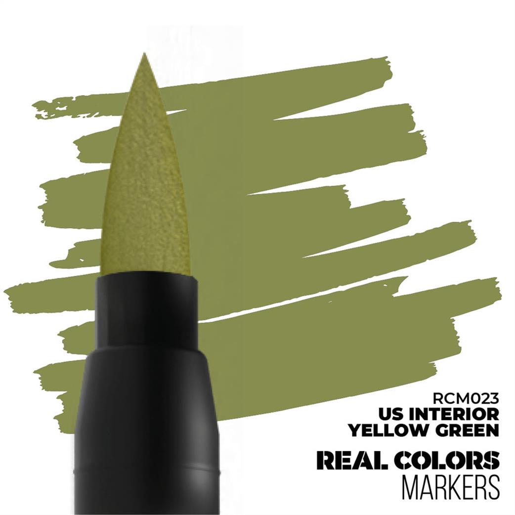 AK Interactive  RCM023 Real Color Marker US Interior Yellow Green