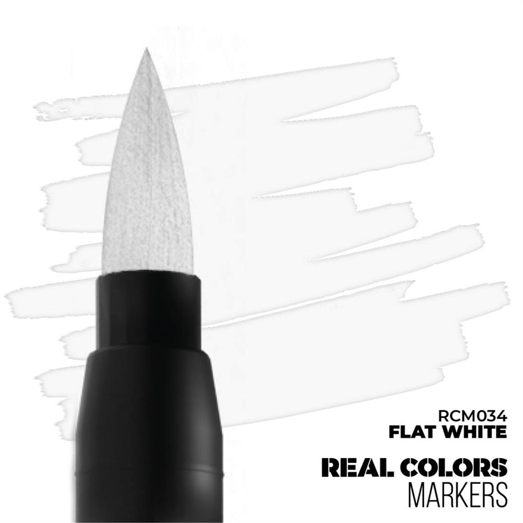 AK Interactive  RCM034 Real Color Marker Flat White
