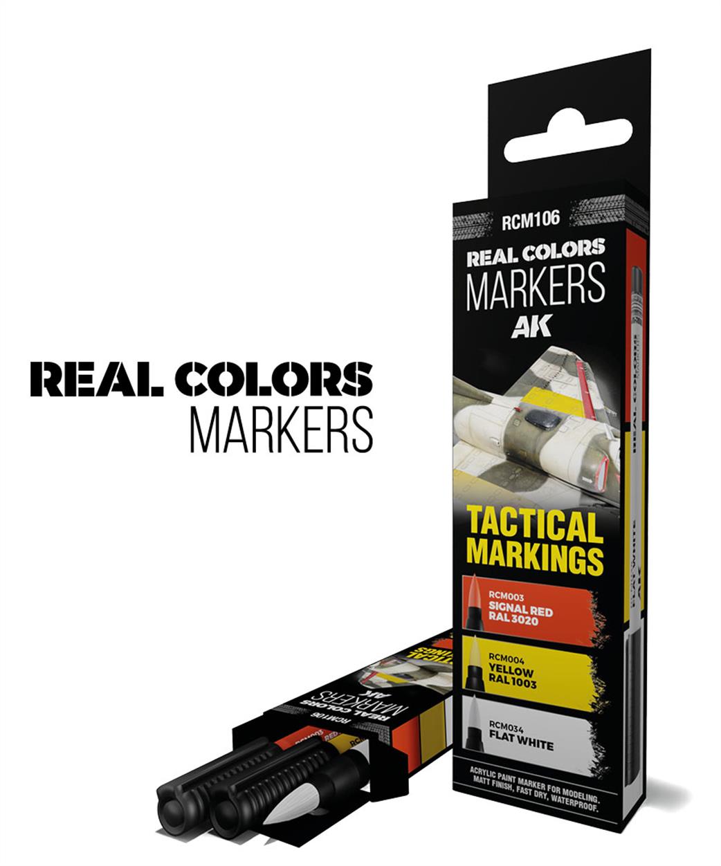 AK Interactive  RCM106 Tactical Marking RC Marker set of 3