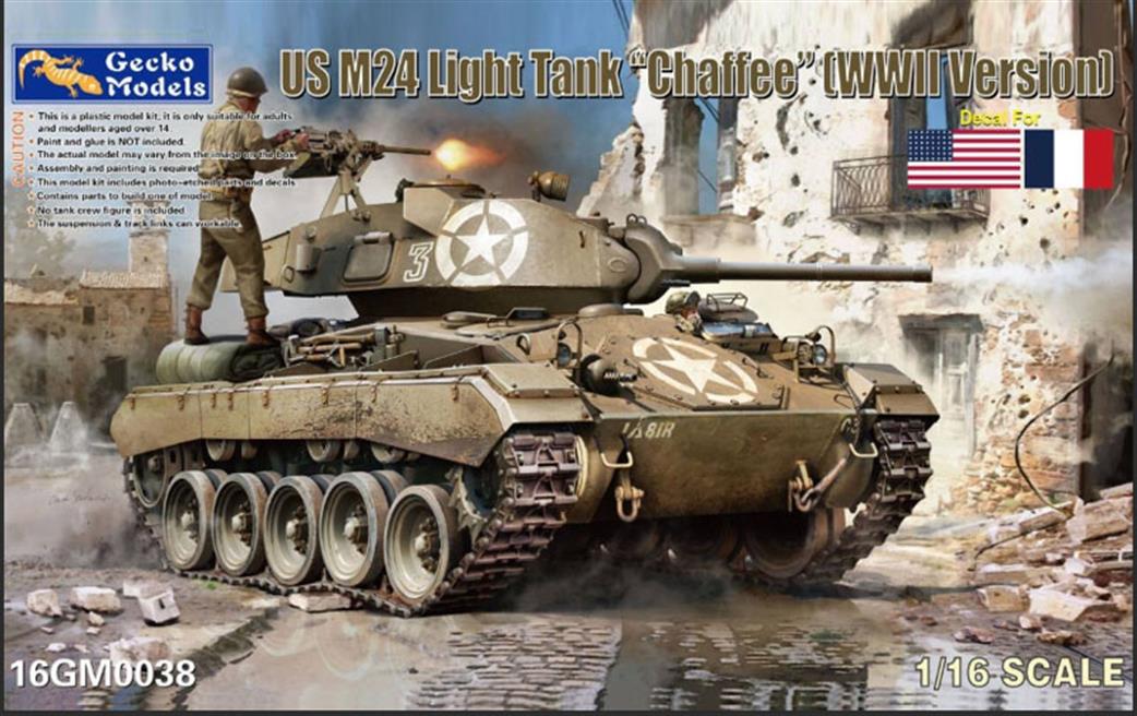 Gecko Models 1/16 16GM0038 Chaffee US Light Tank Kit