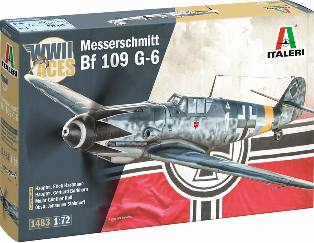 Italeri 1/72 1483 Messerschmitt Bf 109  Aces WW2 Fighter Kit