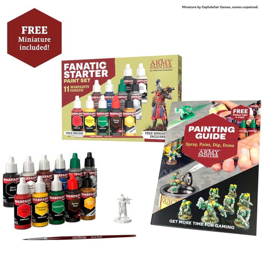 Army Painter  WP8066 Warpaints Fanatic Starter Paint Set