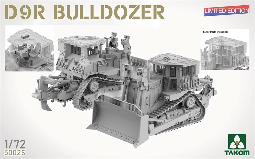 Takom 1/72 5002S Armoured Caterpillar D9R Bulldozer Limited Edition Kit
