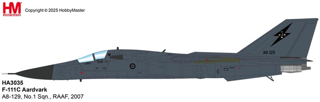 Hobby Master 1/72 HA3035 F-111C Aardvark Diecast Aircraft Model