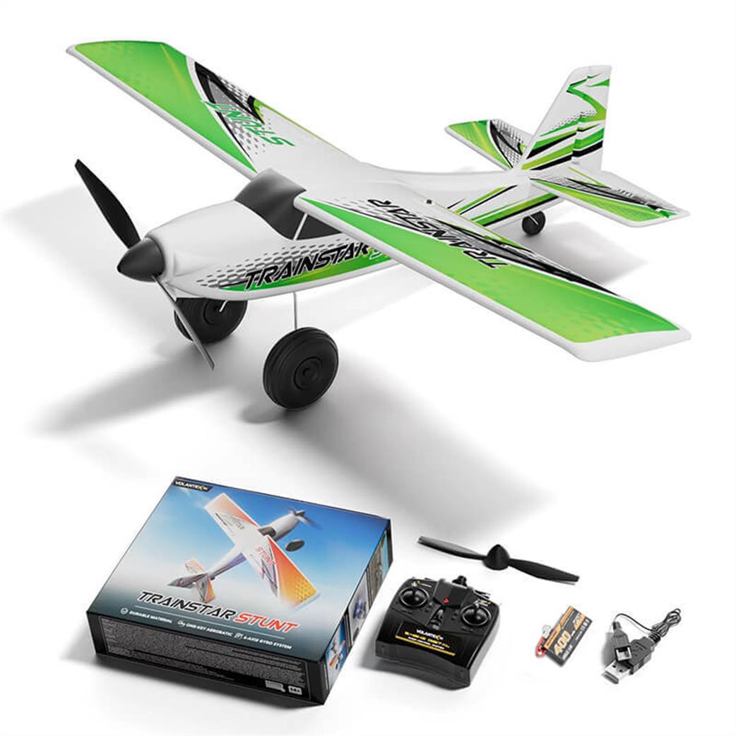 Volantex RC  V768-4G Trainster Stunt 4ch 500mm RTF Aircraft, Brushless w/Gyro