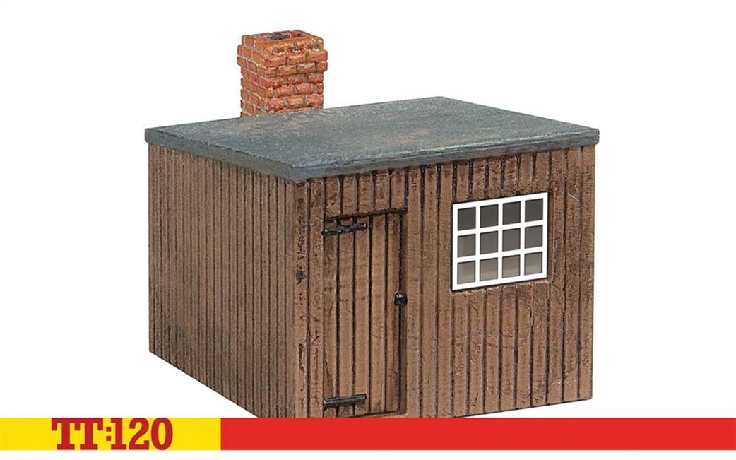 Hornby TT:120 TT9024 Wooden Platelayers Hut Ready Painted Resin Building