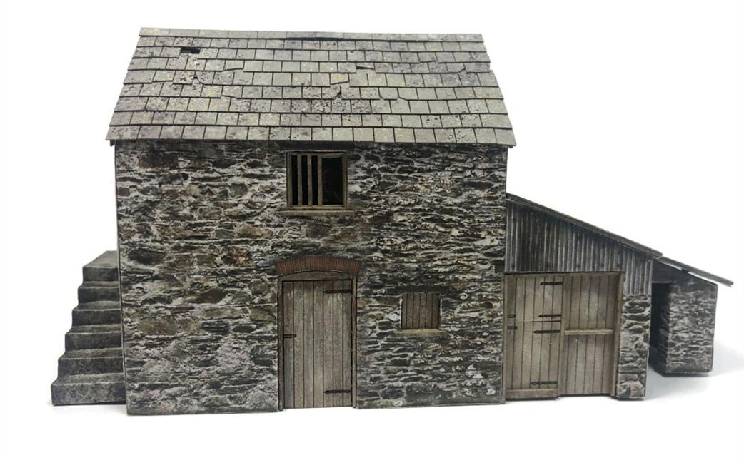 Scale Model Scenery 00 KX084 Polsue Barn Kit
