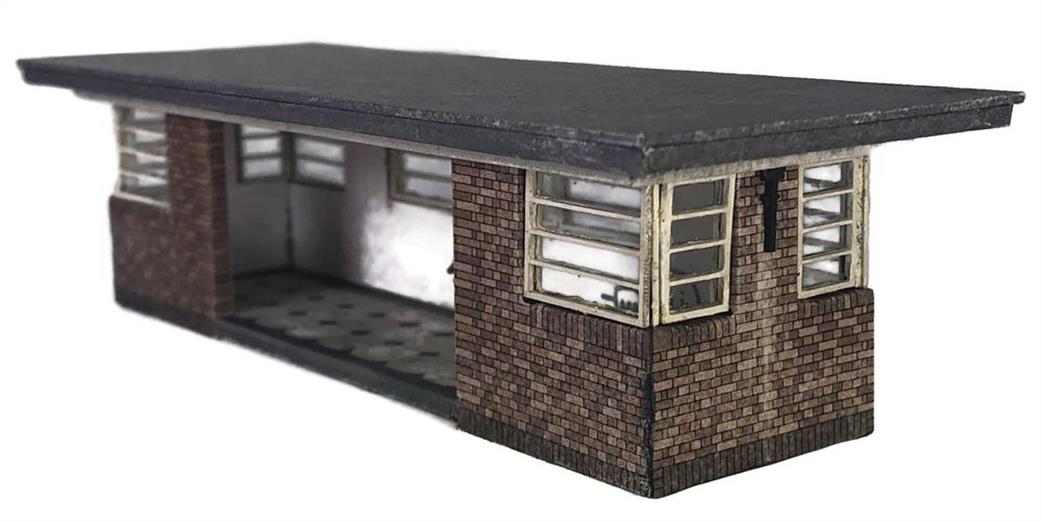 Scale Model Scenery 00 KX097 1930's Art Deco Bus Shelter Kit