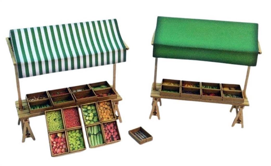 Scale Model Scenery 00 LX067 Market Stalls Kit