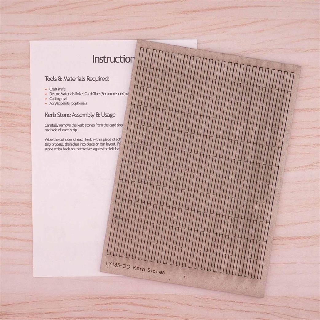 Scale Model Scenery 00 LX135 Kerbstones