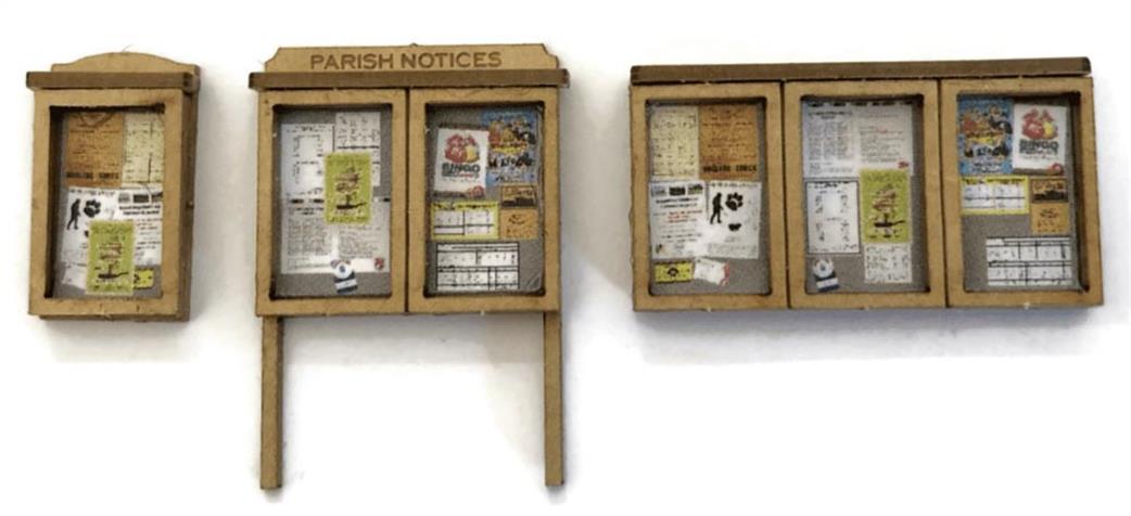 Scale Model Scenery 00 LX239 Parish Noticeboards
