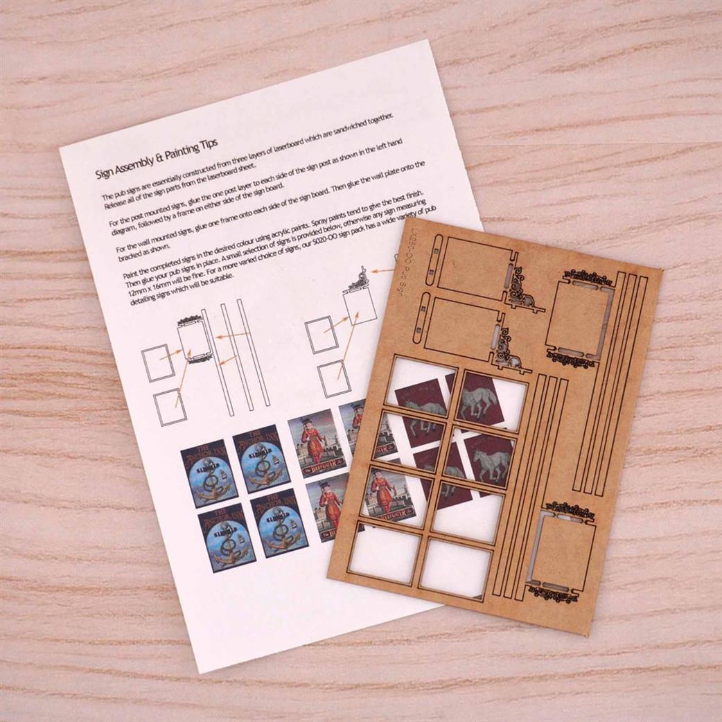 Scale Model Scenery 00 LX250 Pub Signs