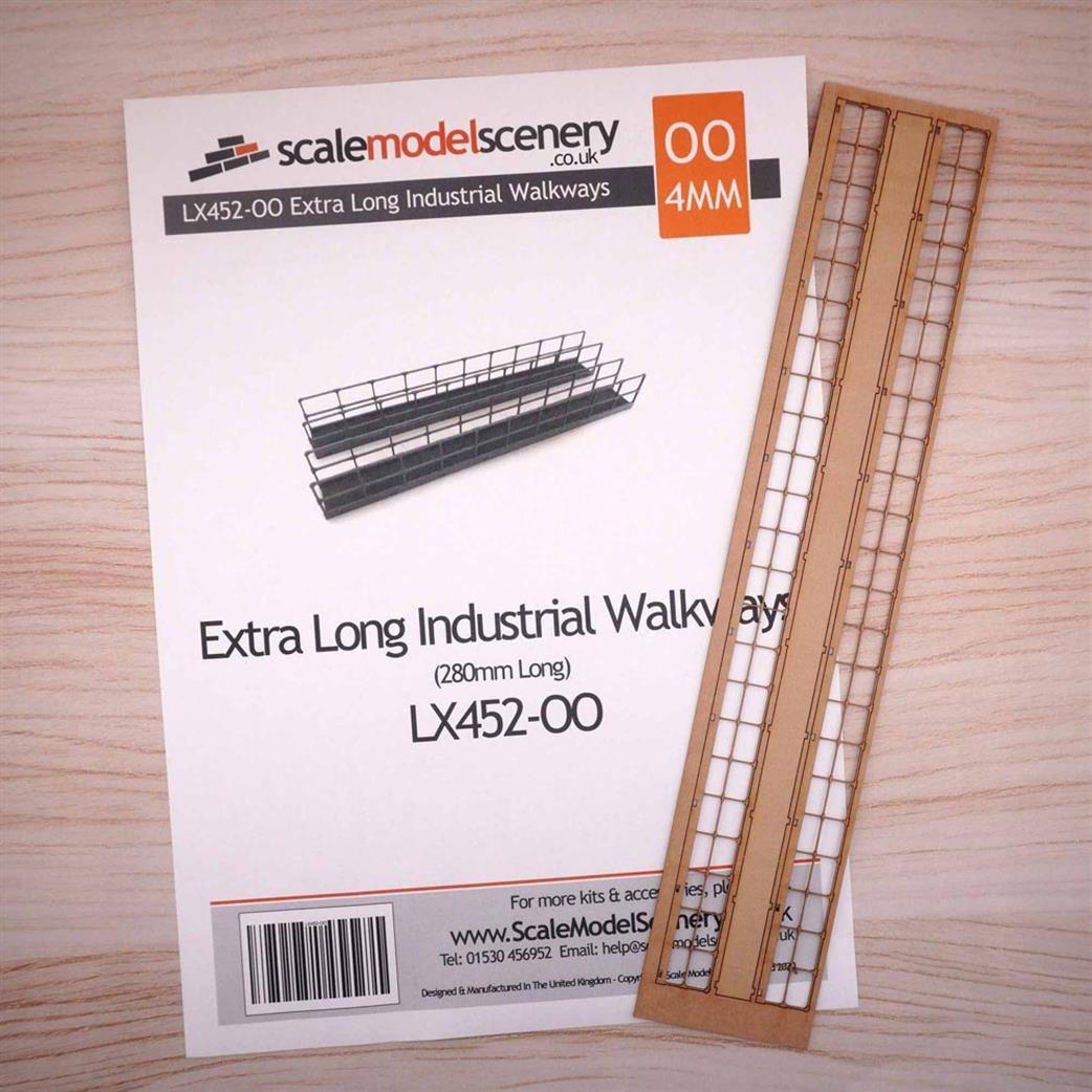 Scale Model Scenery 00 LX452 Extra Long Industrial Walkways
