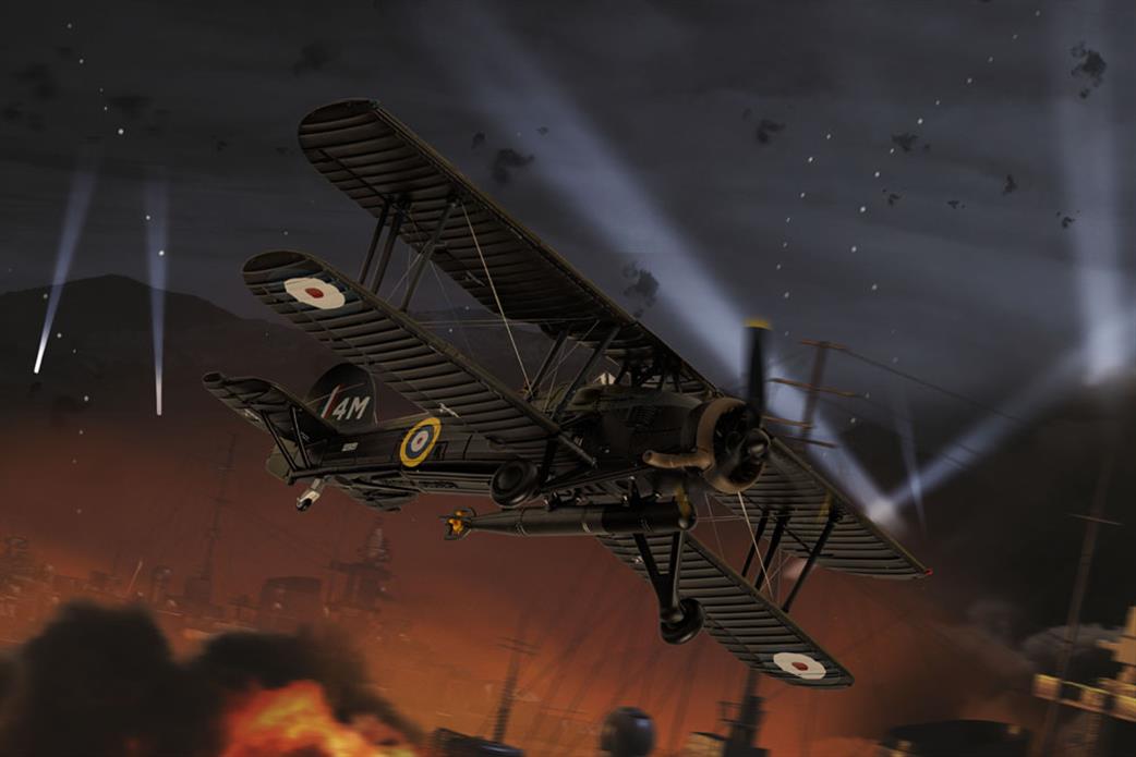 Corgi 1/72 AA36312 Fairey Swordfish MkI, P4154 / 4M,Battle of Taranto, November 1940