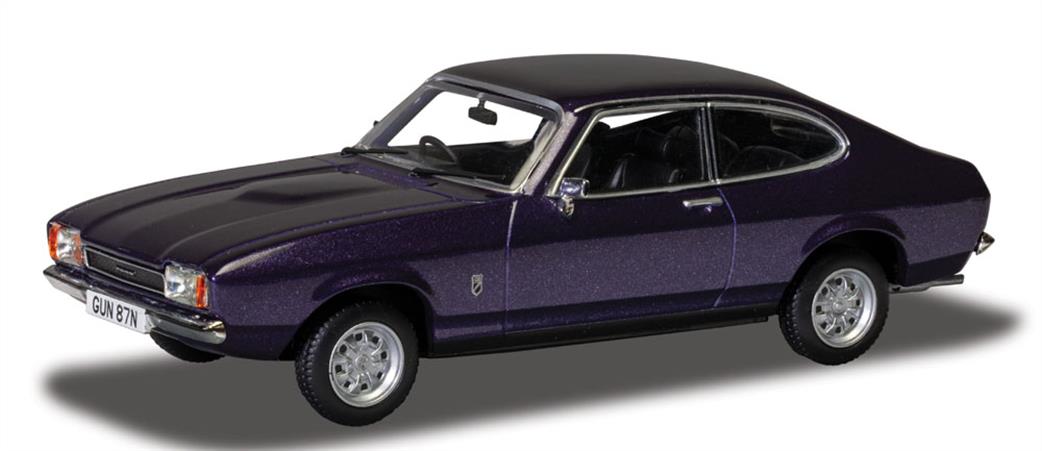 Corgi 1/43 VA15407 Ford Capri Mk2 1.6 GT, Purple Velvet Diecast Car Model