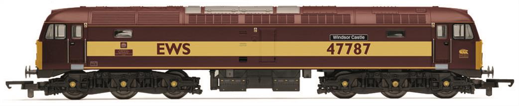 Hornby OO R30541 RailRoad EWS Class 47 Windsor Castle 47787
