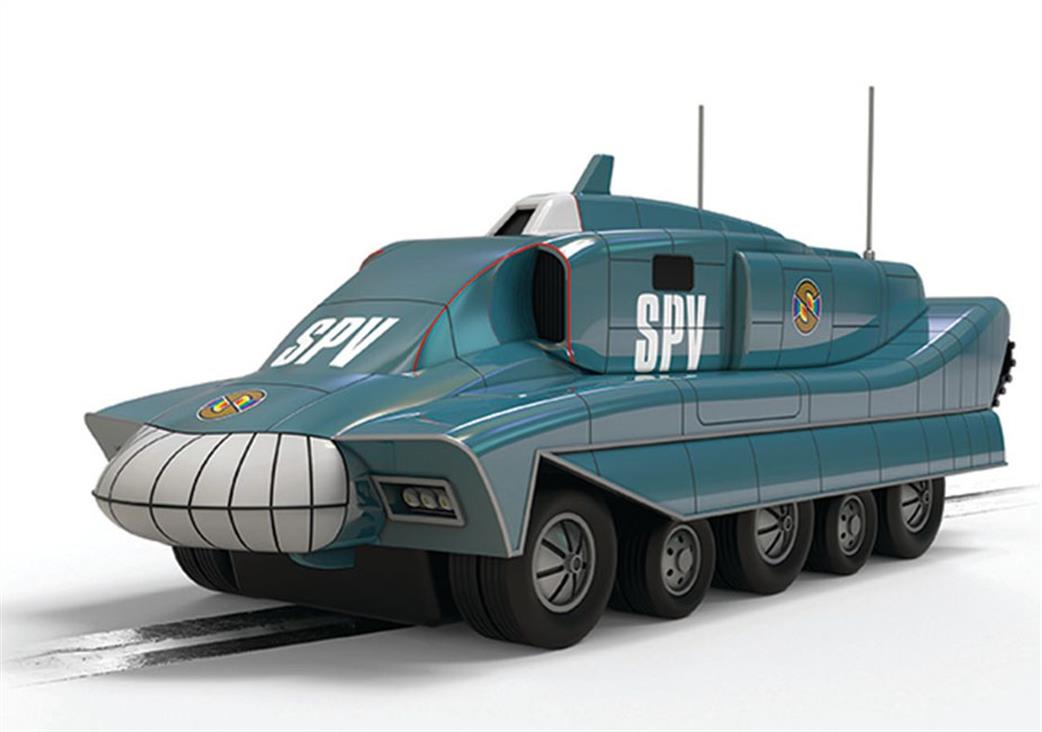 Scalextric 1/32 C4672 Captain Scarlett SPV Chrome Edition Slot Car Model