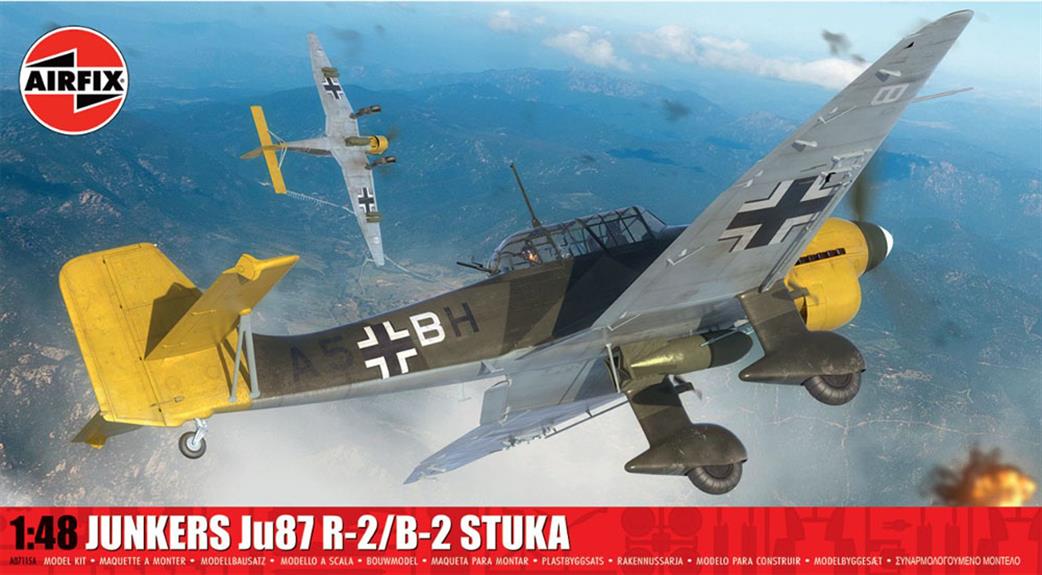 Airfix 1/48 A07115A Junkers Ju 87 R-2/B-2 Stuka Dive Bomber Kit