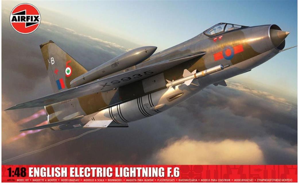 Airfix 1/48 A09178A English Electric Lightning F2A/F6Jet Interceptor Kit