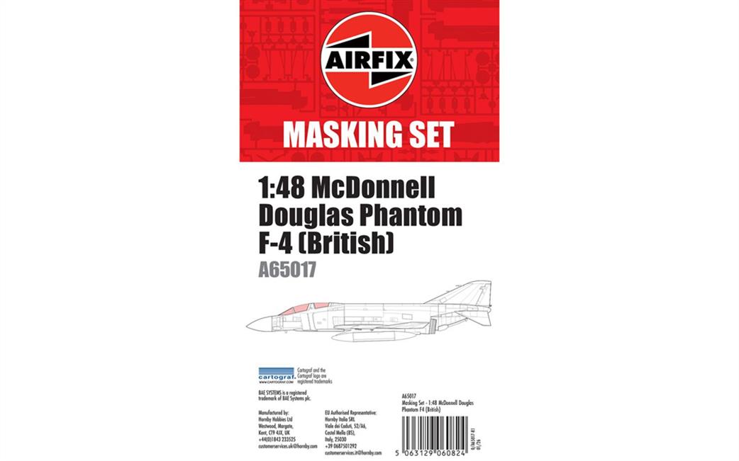 Airfix 1/48 A65017 Masking Set McDonnell Douglas Phantom F-4 British