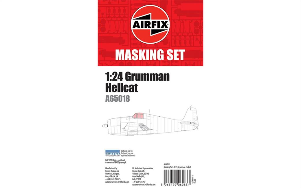 Airfix 1/24 A65018 Masking Set Grumman Hellcat