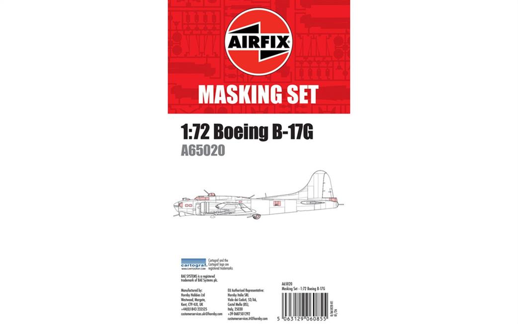 Airfix 1/72 A65020 Masking Set Boeing B-17G