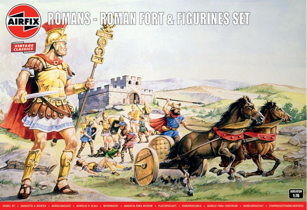 Airfix 1/72 A06705V Romans Roman Fort & Figurines Vintage Classic Set