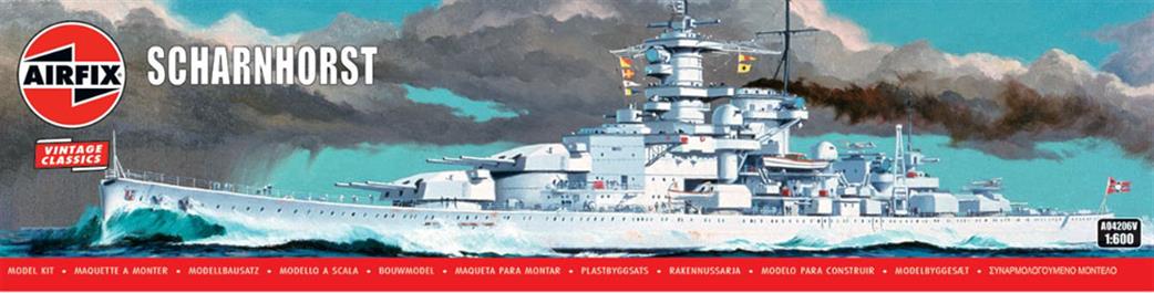 Airfix 1/600 A04206V Scharnhorst Battleship Vintage Classic Kit