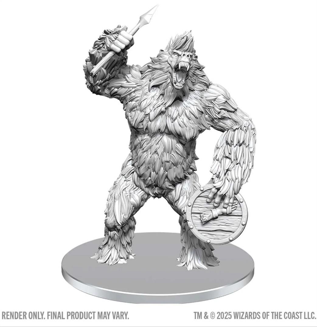 Wizkids  90815 Classic Yeti D&D Nolzur's Marvelous Unpainted Miniature