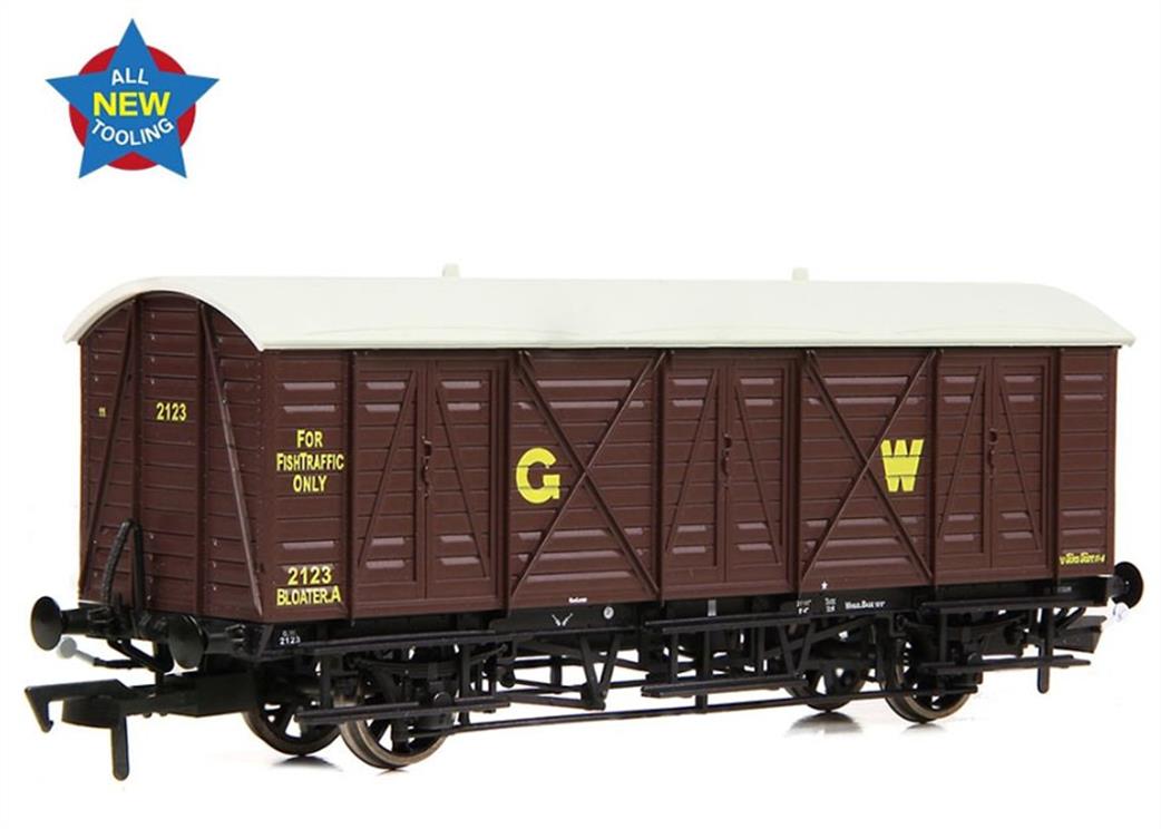 EFE Rail OO E87058 GWR 10T Bloater A Fish Van GWR Brown (GW)