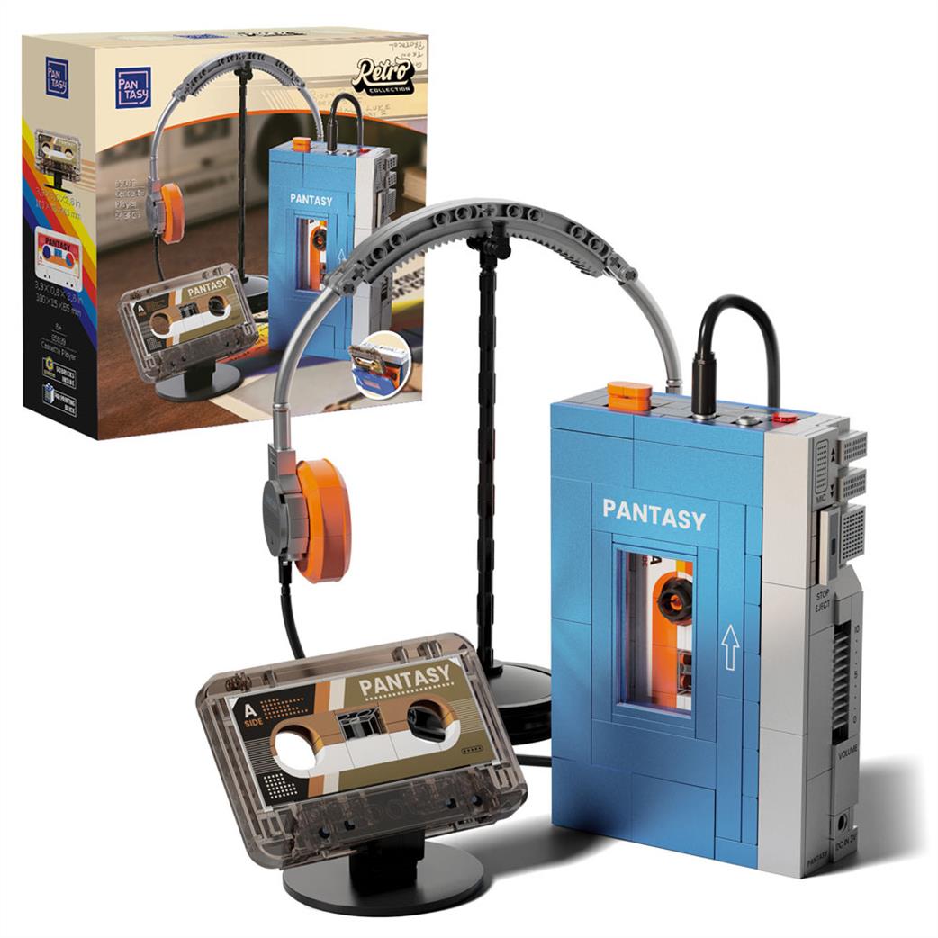 Pantasy  85039 Retro Tape Cassette Player 569 pcs Brick Block Construction Kit