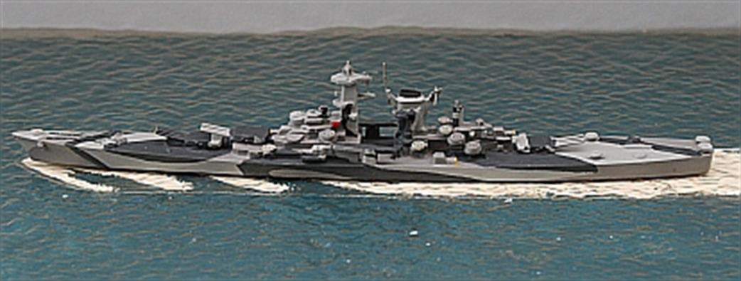 Secondhand Mini-ships 1/1250 AC619 SUP201A USS Alaska & USS Guam both in 1944 camouflage, twin pack