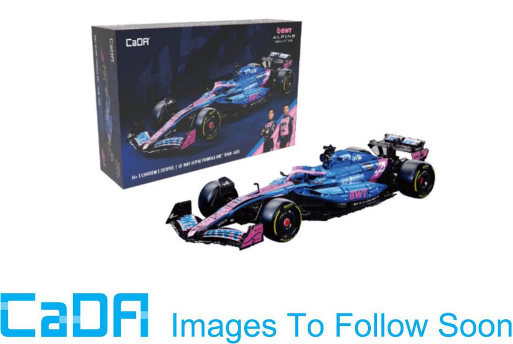 CaDa 1/8th C64012W BWT Alpine F1 Team A525 2173 piece brick model