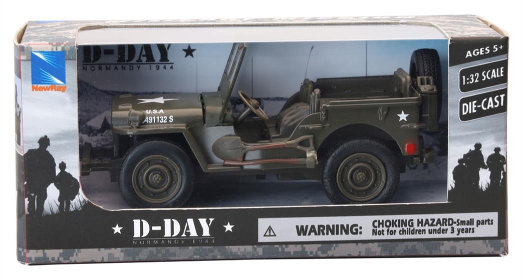 New Ray 1/32 54133 Willys Jeep D-Day Boxing
