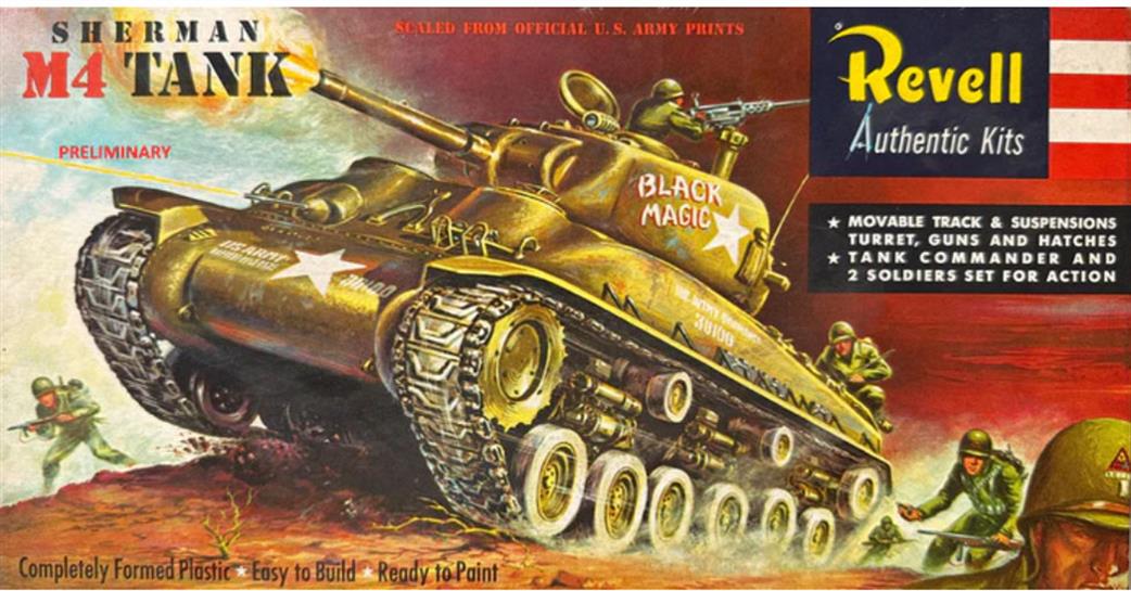 Revell 1/40 03369 M4 Sherman 75 Years Plastic Modelbuilding Kit