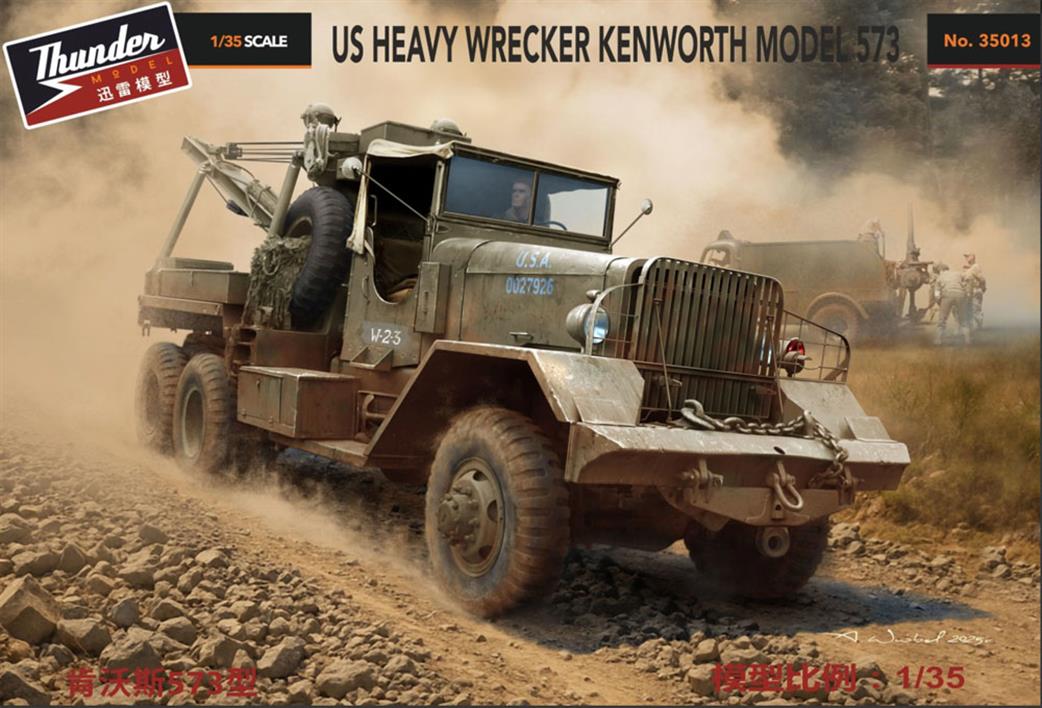 Thunder Model 1/35 35013 US Heavy Wrecker Kenworth Model 573 M1A1 Model Kit
