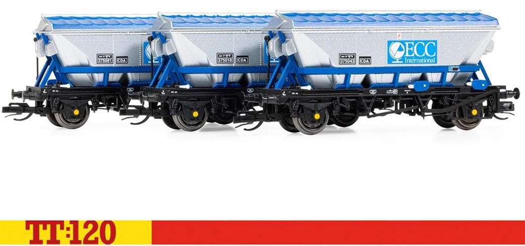 Hornby TT:120 TT6049 CDA Hopper ECC 3 Pack Wagons