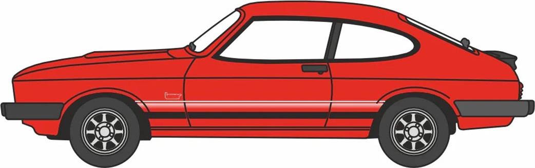 Oxford Diecast 1/120 120CAP004 Ford Capri Mk3 Sebring Red