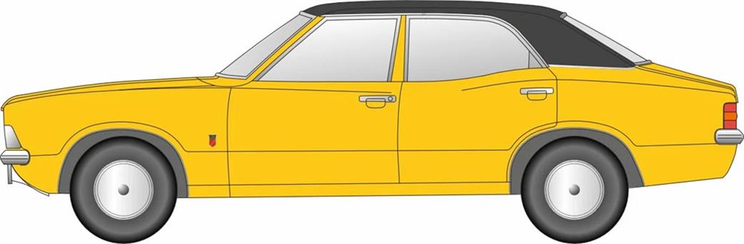 Oxford Diecast 1/120 120COR3002 Ford Cortina Mk3 Daytona Yellow