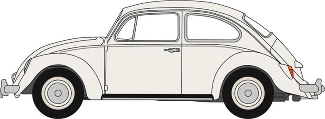 Oxford Diecast 1/148 NVWB008 VW Beetle White Abbey Road