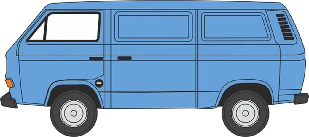 Oxford Diecast 1/76 76T25012 VW T25 Van Medium Blue
