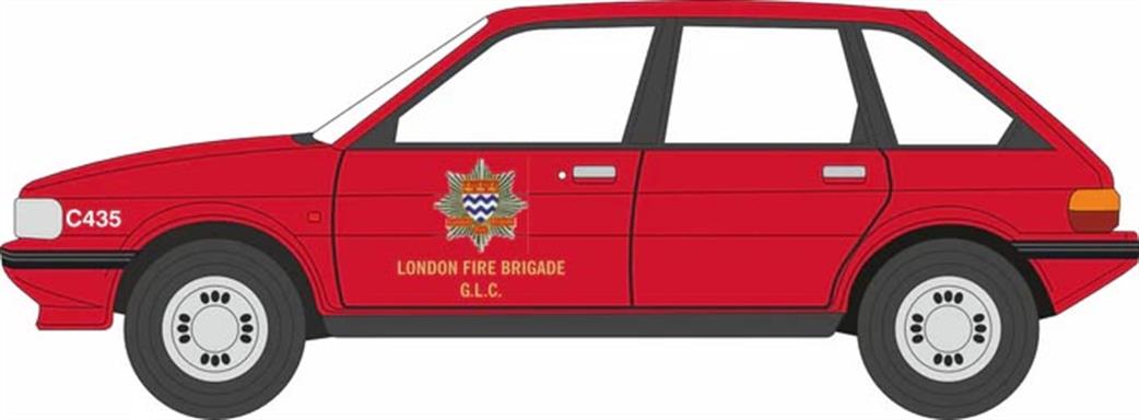 Oxford Diecast 1/76 76MST007 Austin Maestro London Fire Brigade