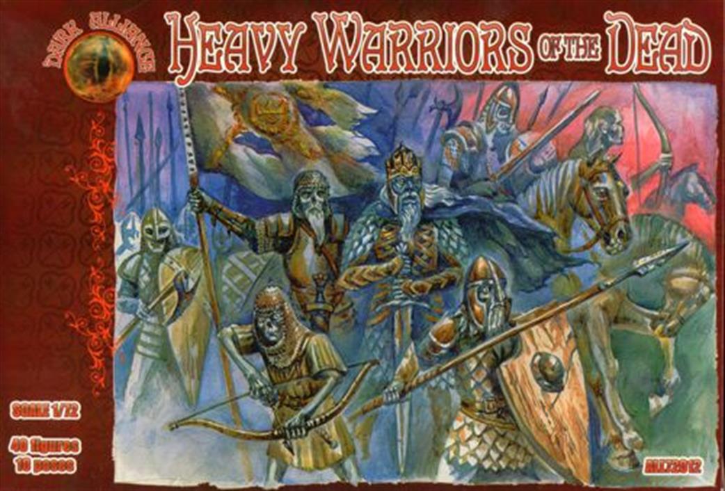Dark Alliance 1/72 012 Heavy Warriors of the Dead 40 piece plastic Figure Set