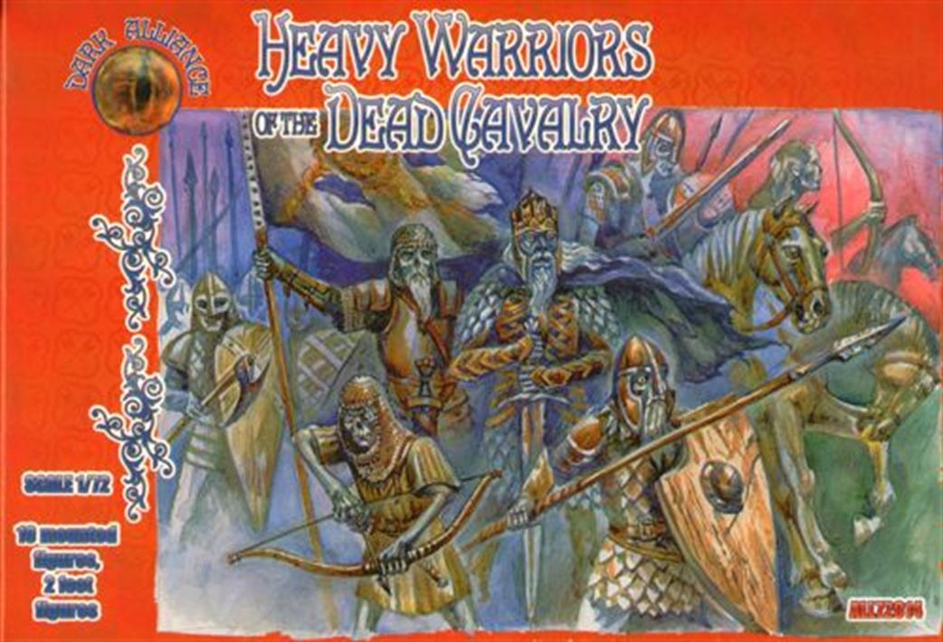 Dark Alliance 1/72 014 Heavy Warriors of the Dead Cavalry 10 piece Plastic Figure Set