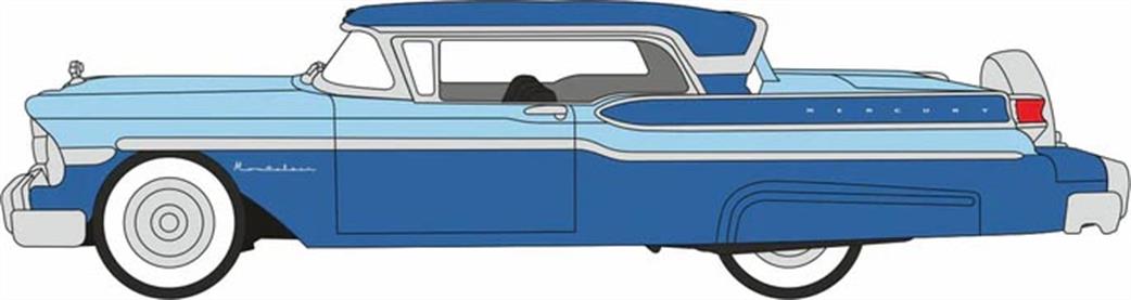 Oxford Diecast 1/87 87MT57006 1957 Mercury Montclair Nantucket Blue/Pacific Blue