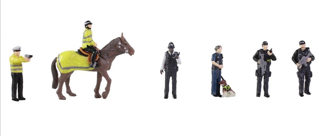 Bachmann OO 36-440 Modern Police Figure Pack of Figures