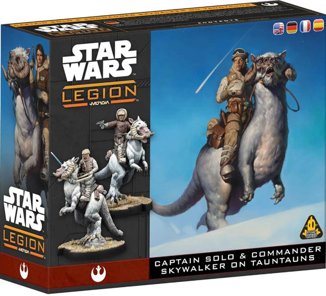 Atomic Mass Games  SWQ41 Captain Solo & Commander Skywalker on Tauntauns Unit Expansion for Star Wars Legion