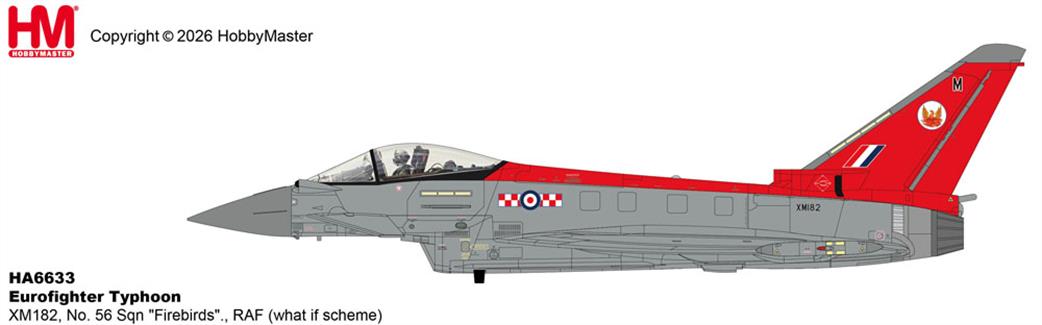 Hobby Master 1/72 HA6633 RAF Eurofighter Typhoon Firebirds What if Display Model