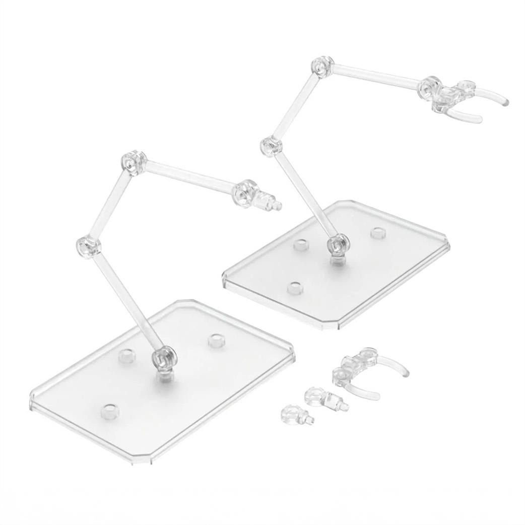 Bandai  64214 Gundam Action Base 6 Clear Pack of 2