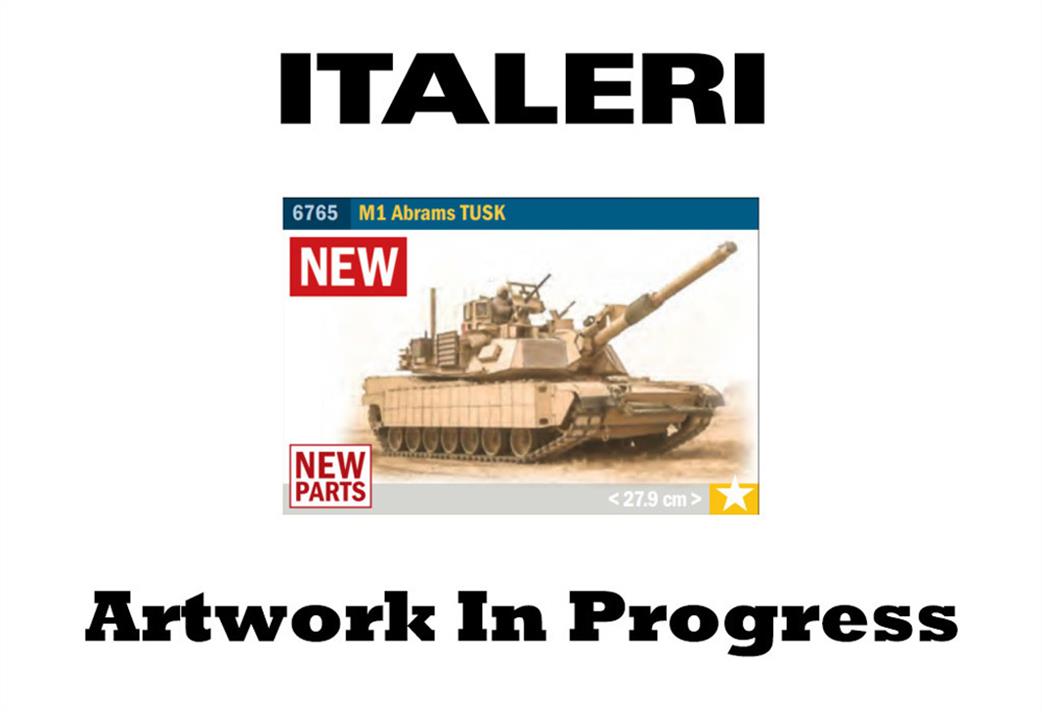 Italeri 1/35 6765 M1 Abrams Tusk American MBT Kit